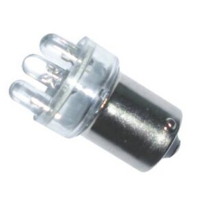 Светодиод 12V T15 5LED BA15S WHITE (стоп, габарит)  ZP12/21-5-WHITE