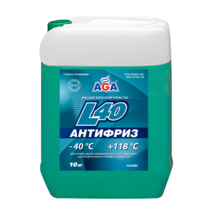 Антифриз AGA-L40 сине-зеленый, G11 (10 кг)