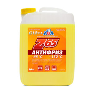 Антифриз AGA Z65 желтый, G12++ (10 кг.)‎