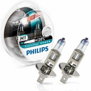 Лампа PHILIPS X-treme Vision H1, (Комплект - 2 шт.)