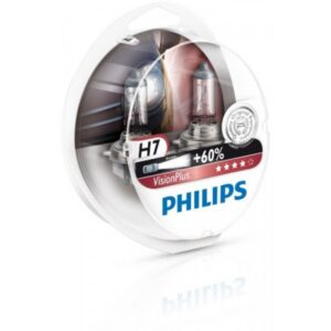 Лампы Philips Vision Plus H7 12V 55W, +60% (Комплект - 2 шт.)