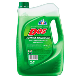 Летняя стеклоомывающая жидкость D05 AGA (готовая к применению), 4л.