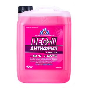 Антифриз AGA LEC-II LONG LIFE, розовый (10 кг.)