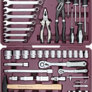 Набор инструмента THORVIK универсальный 1/4", 1/2"DR, 77 предметов (054005)