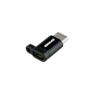 Адаптер с Type-C на USB micro B, 3 A быстрая зарядка, передача данных 480 Мбит/с, черный, ZiPOWER