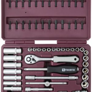 Набор инструмента THORVIK 1/4"DR, 57 предметов (054003)