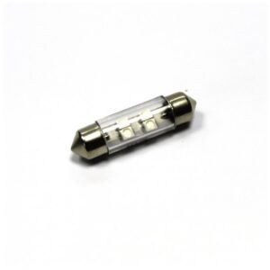 Светодиод 12V T11x36/38 S8,5 4SMD (3,5x2,8) WHITE (сaлон, номерн. знaк) =12T11X3638-W4SMD=