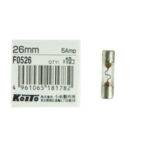 Предохранитель Koito 5A - стеклянный 26mm